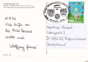 Phila Toscana Postkarte mit Sonderstempel