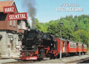 Schöne Ansichtskarte aus dem Selketal im Harz sendet Sammlerfreund Mario Weiß. Rückseite mit Maschinenwerbestempel 100 Jahre Stadt Thale.
