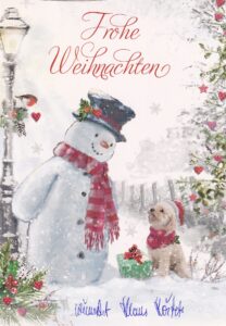 Weihnachtskarte vom Souvenirkunden Klaus Köster
