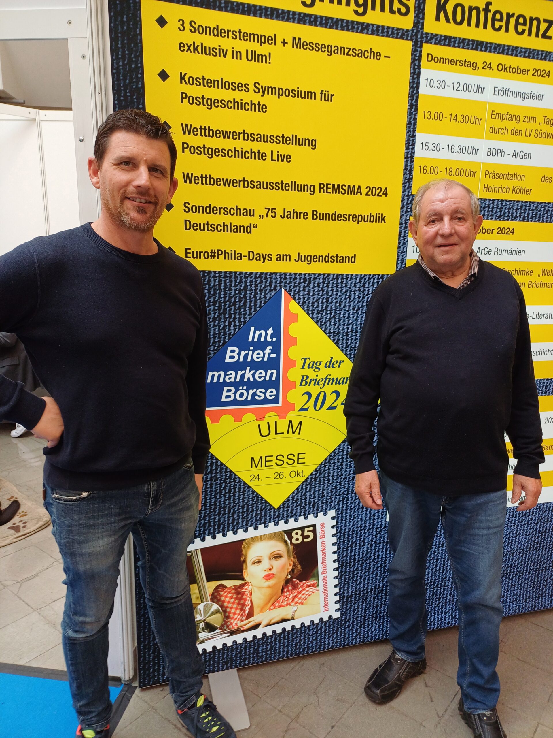 Treffen zweier Vorsitzenden in Ulm.Rufin Schullian aus Südtirol ( Kaltern) und Matthias Reichel aus Südthüringen (Meiningen)