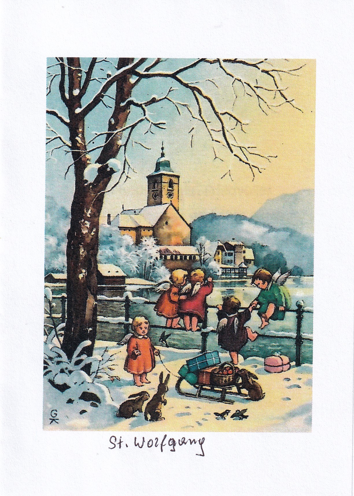 Grüße mit Weihnachtsstempel Christkindl