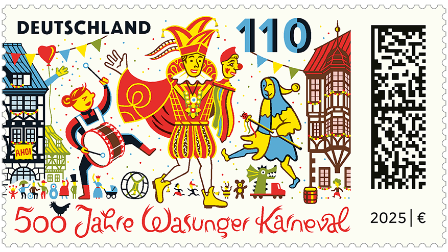 Sondermarke 500 Jahre Wasunger Karneval